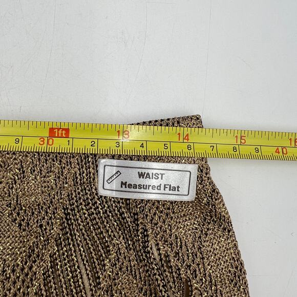 Vintage Damianou Gold Metallic Fringe 2 Piece Skirt Set - Picture 10 of 11